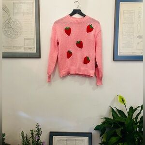PINK STRAWBERRY SWEATER!